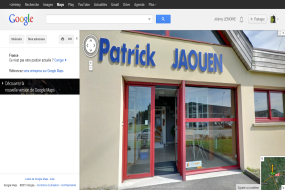 Affichage sur Google Maps et Google Street View